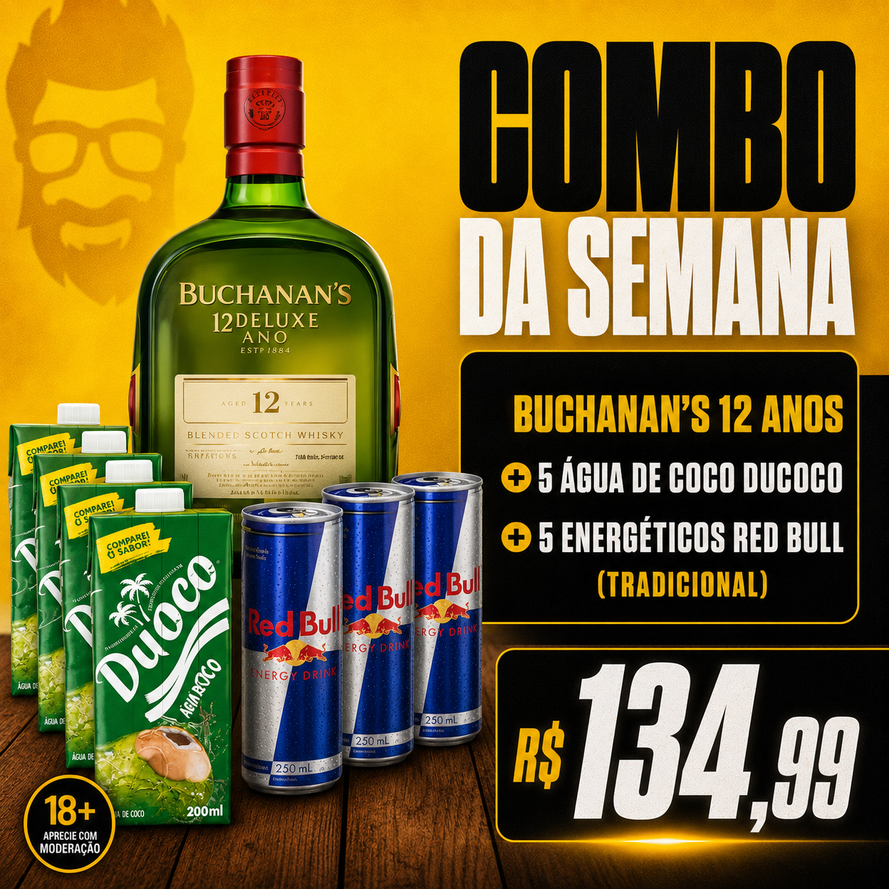 Combo Buchanan's 12 Anos